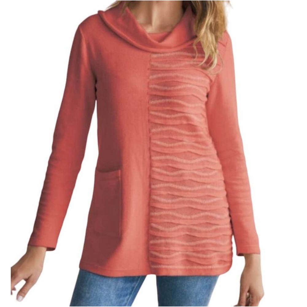 Soft Surroundings Lyrical Sweater Rose NEW